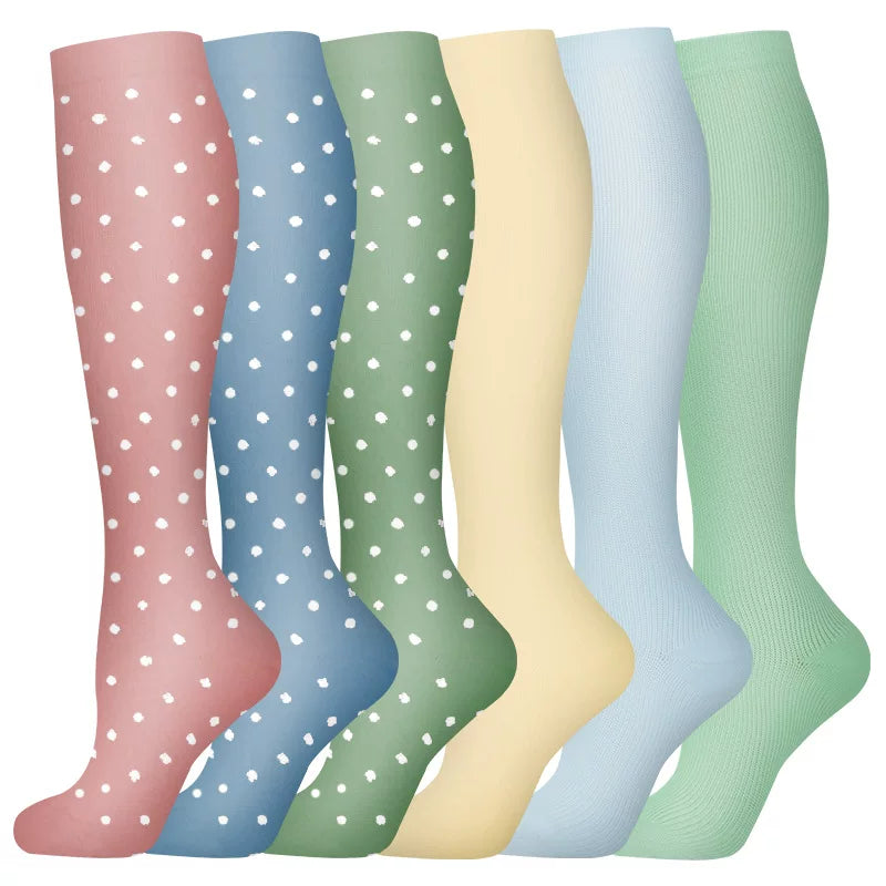 Unisex Compression Sports Socks Moisture Wicking Multi Pack