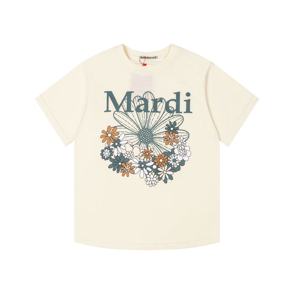 Mardi Daisy Print Summer Casual Cotton Tee Unisex