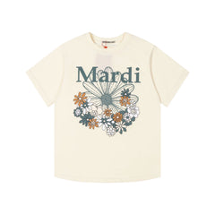 Mardi Daisy Print Summer Casual Cotton Tee Unisex