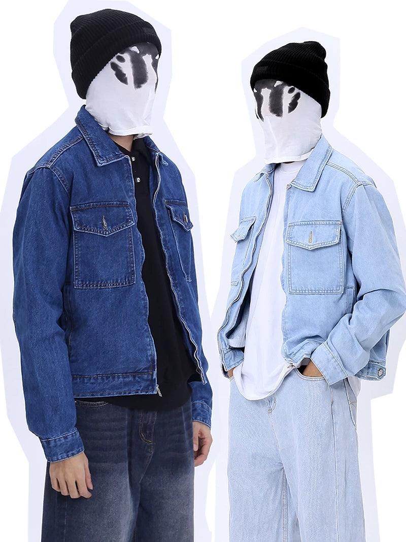 Vintage American Skate Washed Denim Cargo Jacket