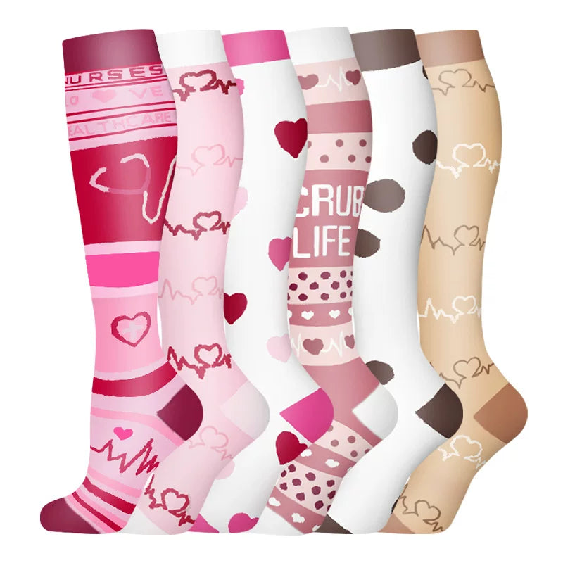 Unisex Compression Sports Socks Moisture Wicking Multi Pack