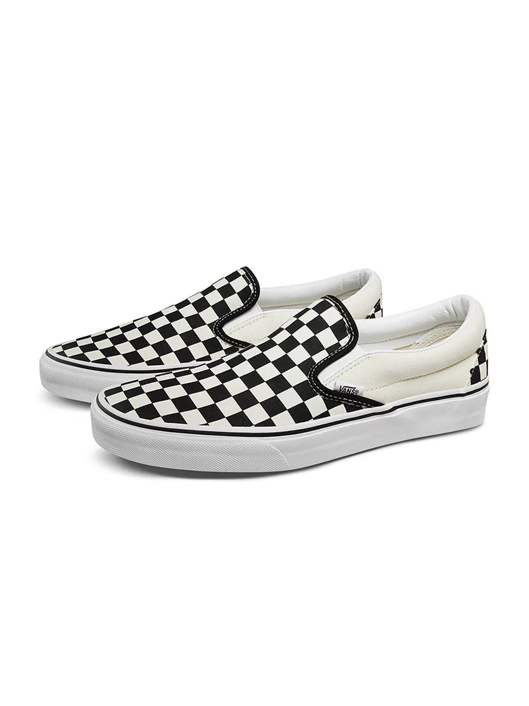Vans Classic Slip On Black White Checkerboard Sneakers