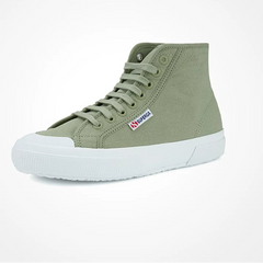 Superga Green High Top Unisex Casual Canvas Sneakers