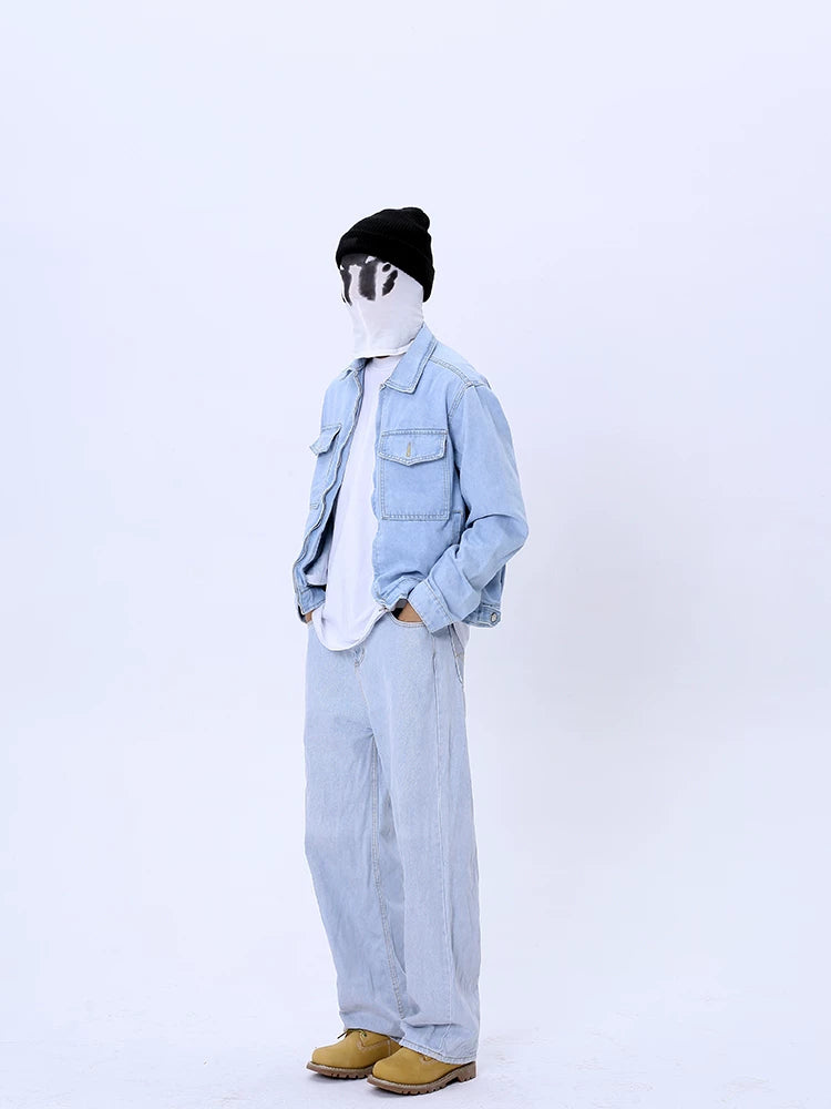 Vintage American Skate Washed Denim Cargo Jacket