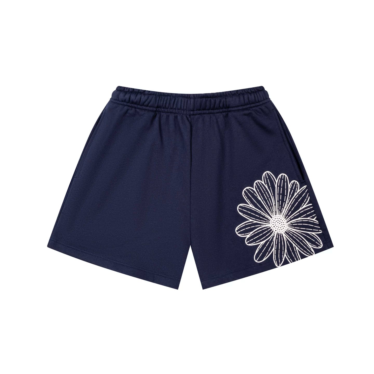 Mardi Flower Print Summer Casual Lounge Cotton Shorts
