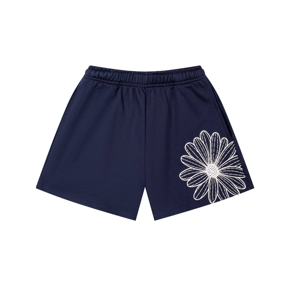 Mardi Flower Print Summer Casual Lounge Cotton Shorts