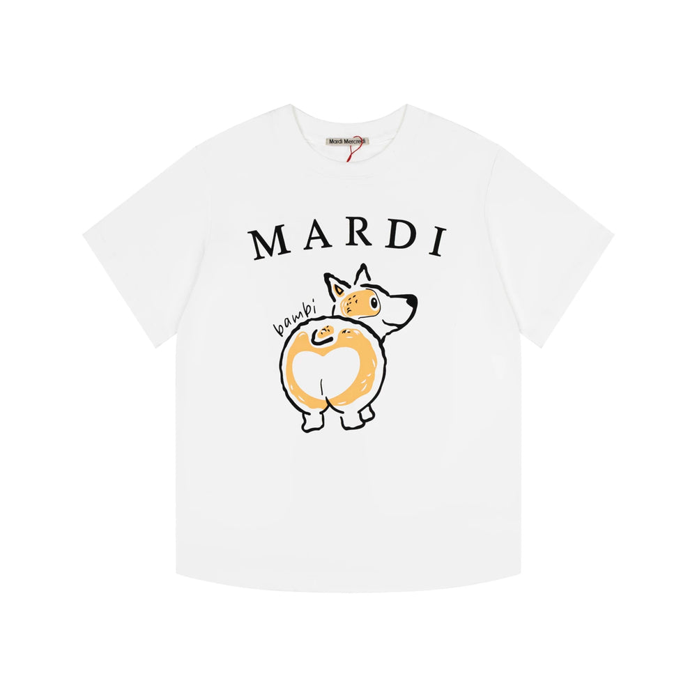 Mardi Dachshund Graphic Summer Casual Cotton Tee Unisex