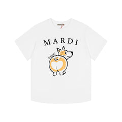 Mardi Dachshund Graphic Summer Casual Cotton Tee Unisex