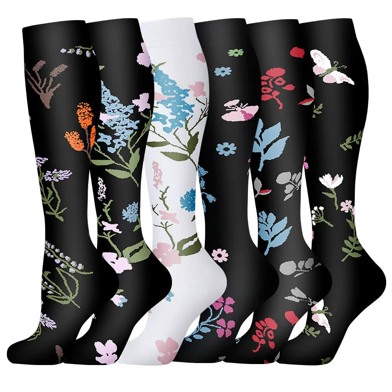 Unisex Compression Sports Socks Moisture Wicking Multi Pack