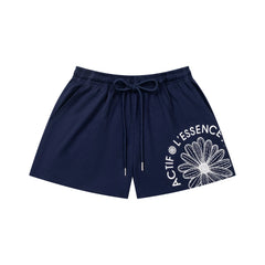 Mardi Daisy Print Summer Cotton Casual Lounge Shorts