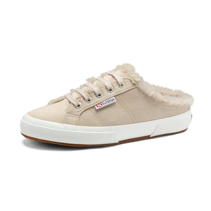Superga Warm Fleece Lined Canvas Mule Slippers Shoes