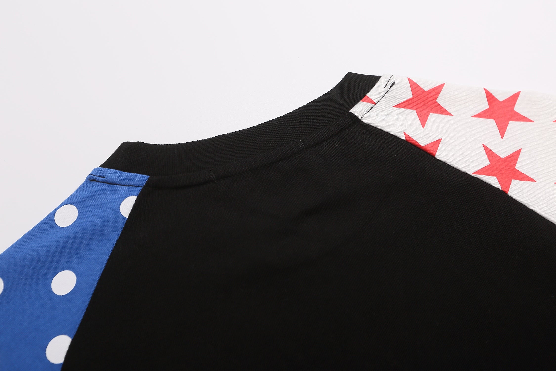 Omirad Patchwork Raglan Graphic T-Shirt