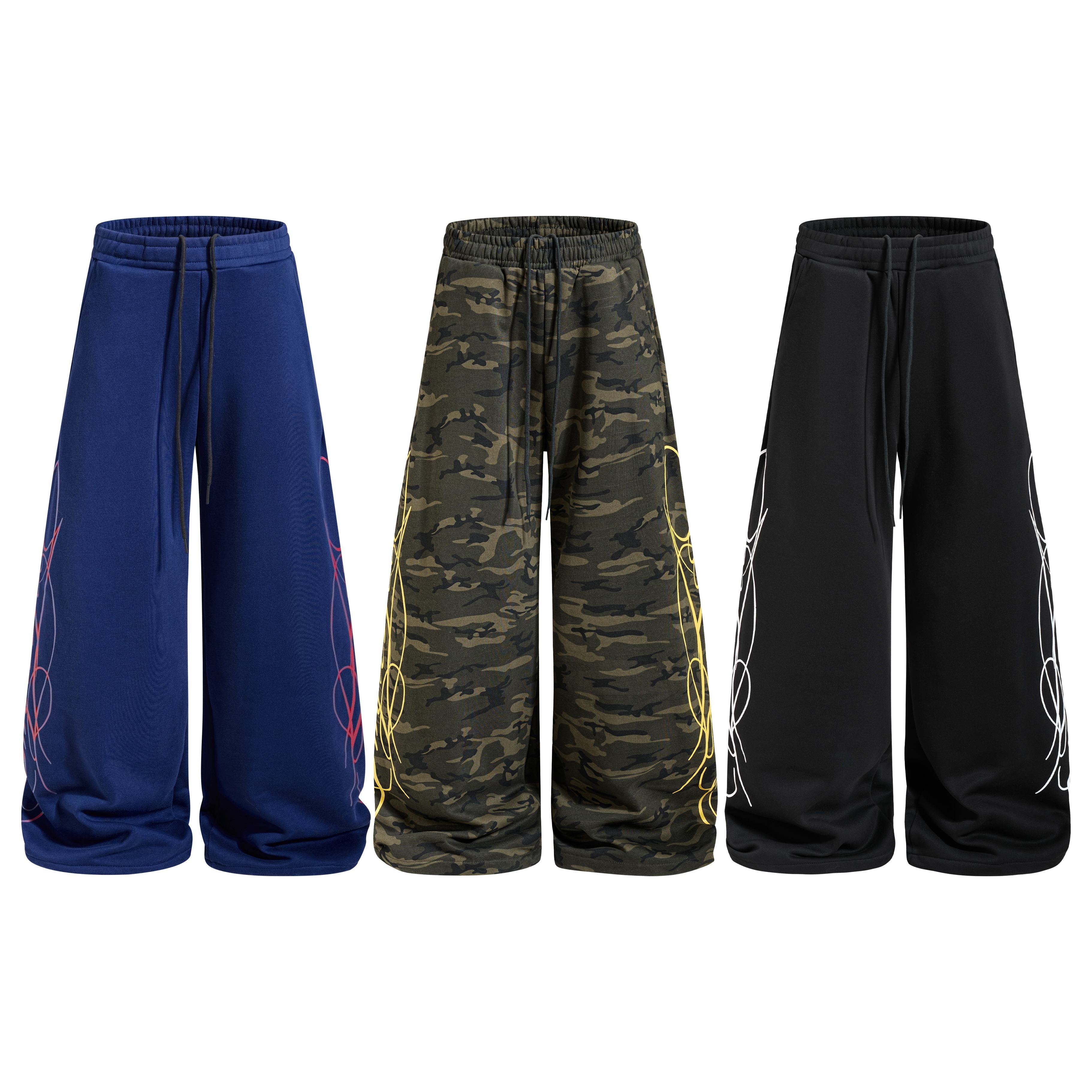 Omirad Wide-Leg Graphic Sweatpants