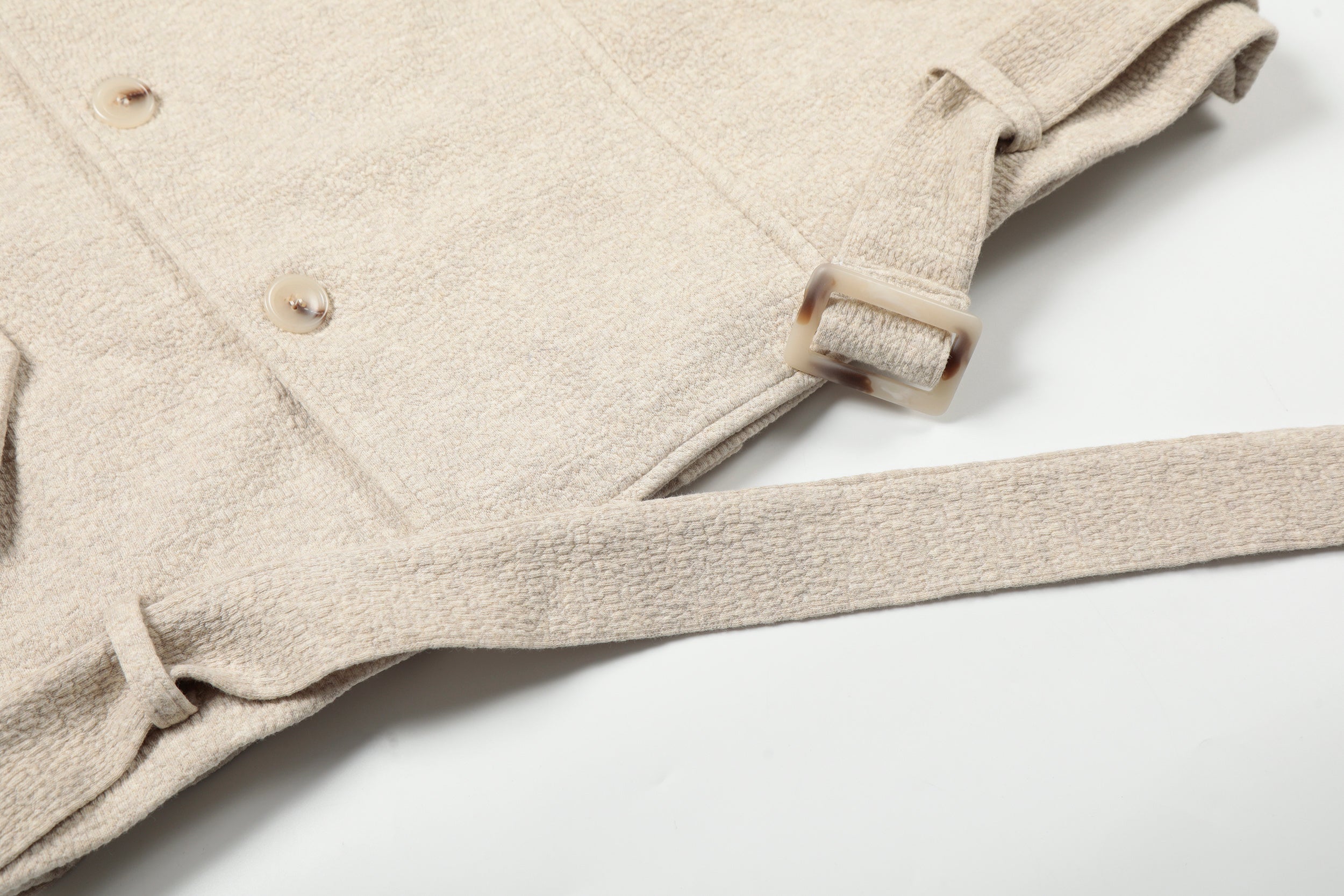 Omirad Belted Cropped Jacket