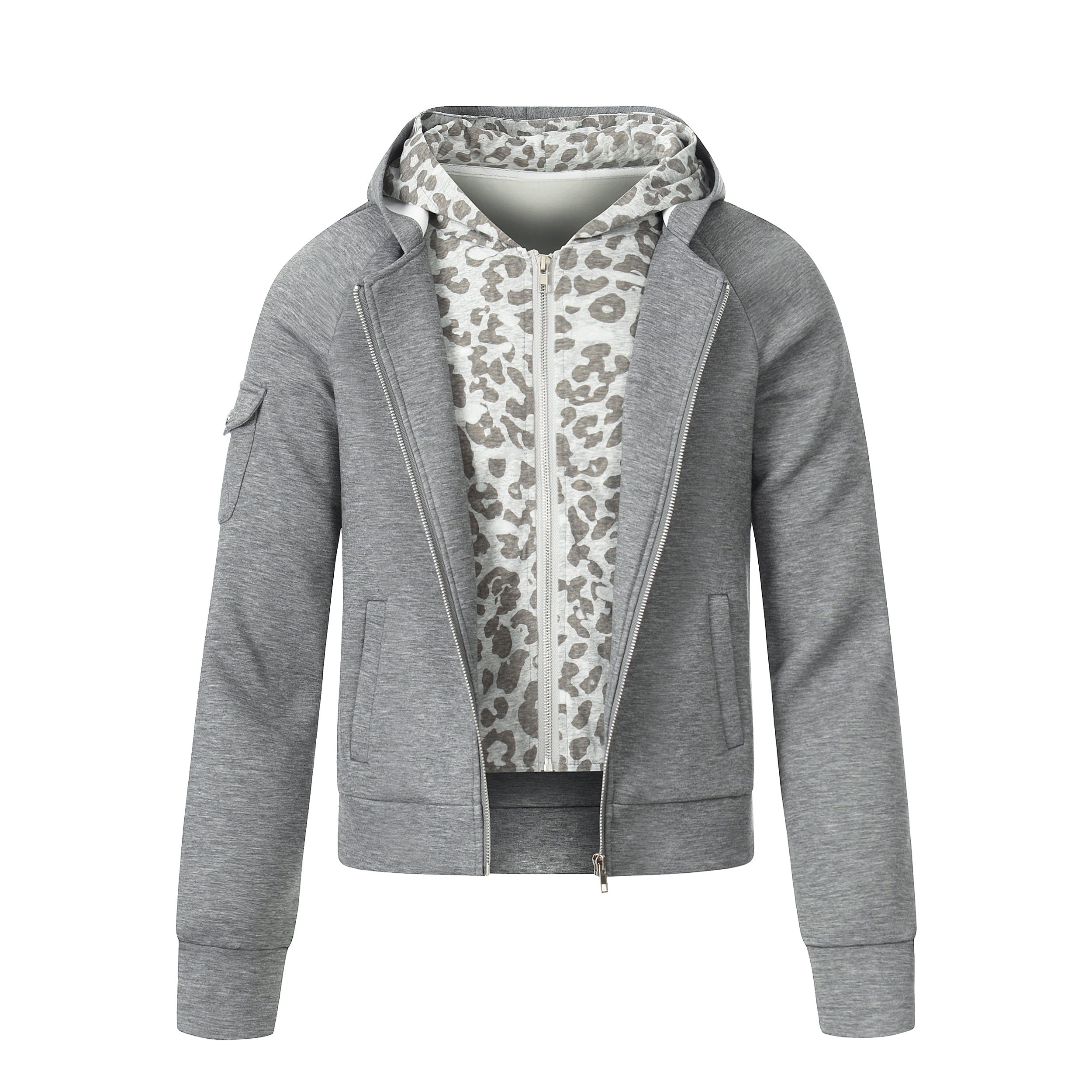 Omirad Layered Zip-Up Hoodie