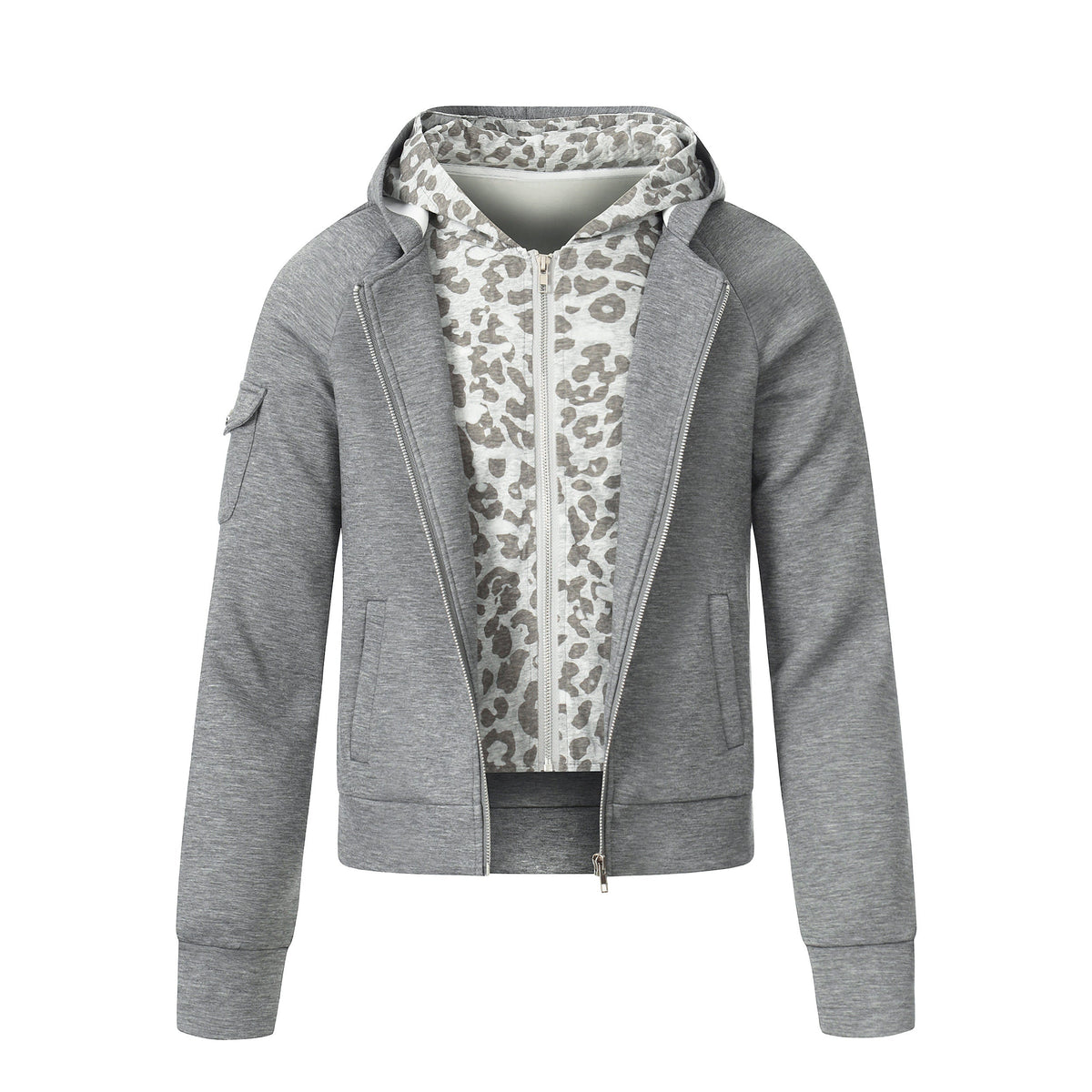 Omirad Layered Zip-Up Hoodie