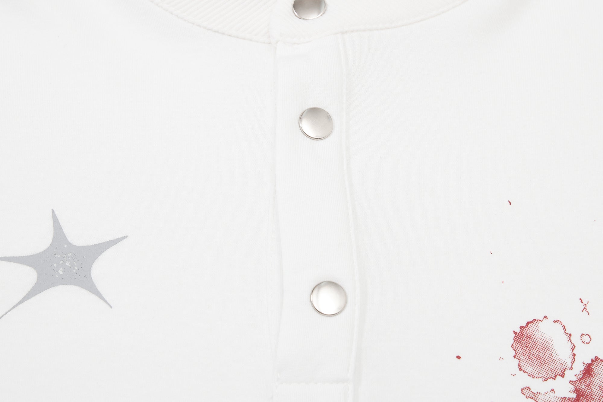 Omirad Vintage Band Graphic Henley T-Shirt