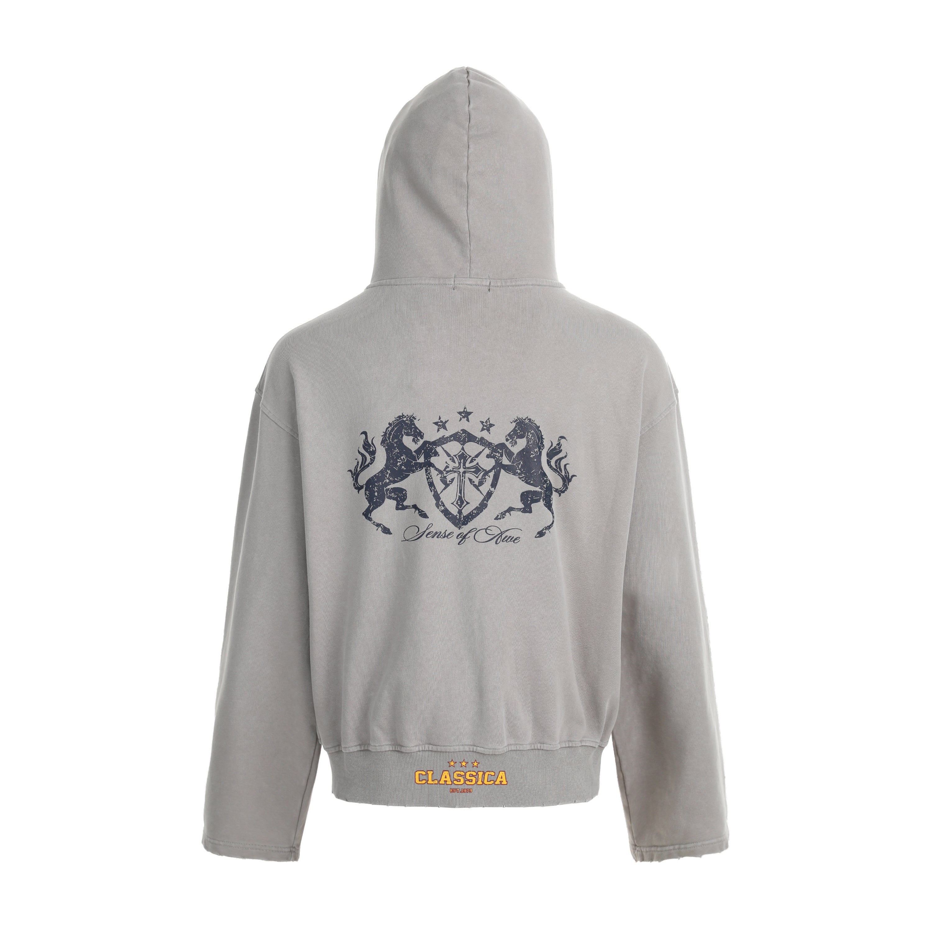 Omirad Vintage Crest Zip Hoodie