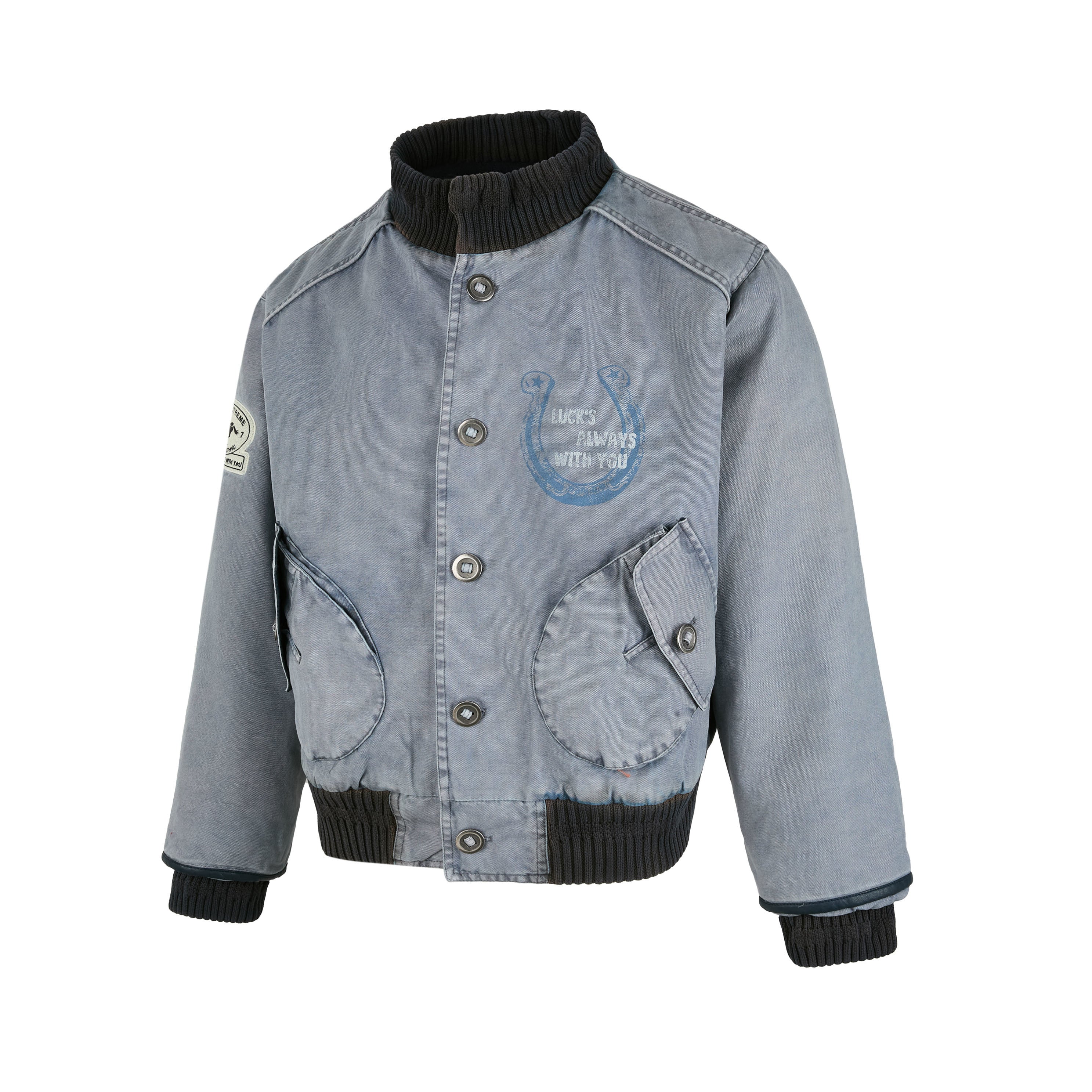 Omirad Vintage Washed Varsity Jacket