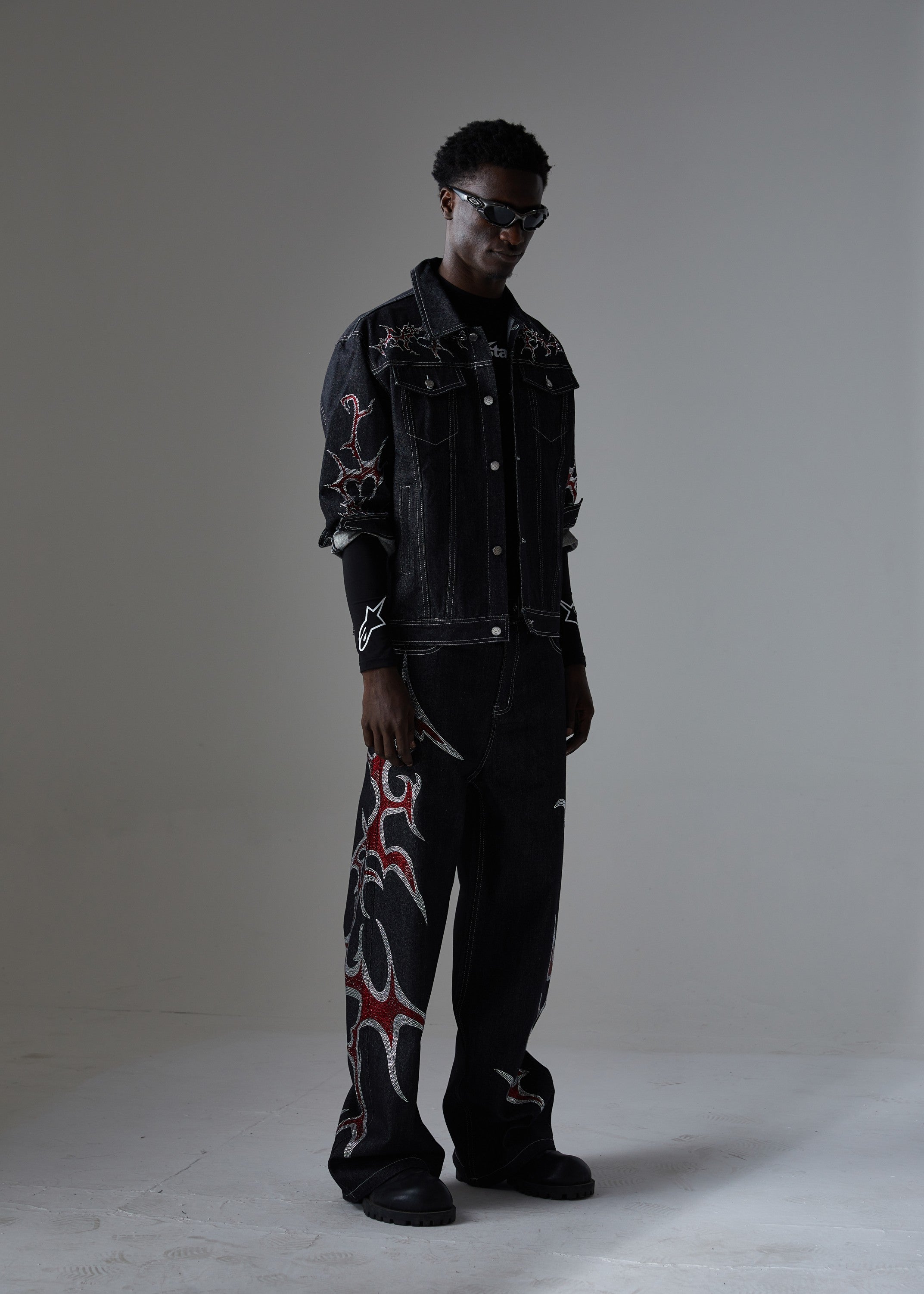 Omirad Graphic Denim Jacket