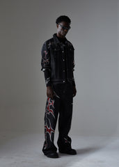 Omirad Graphic Denim Jacket