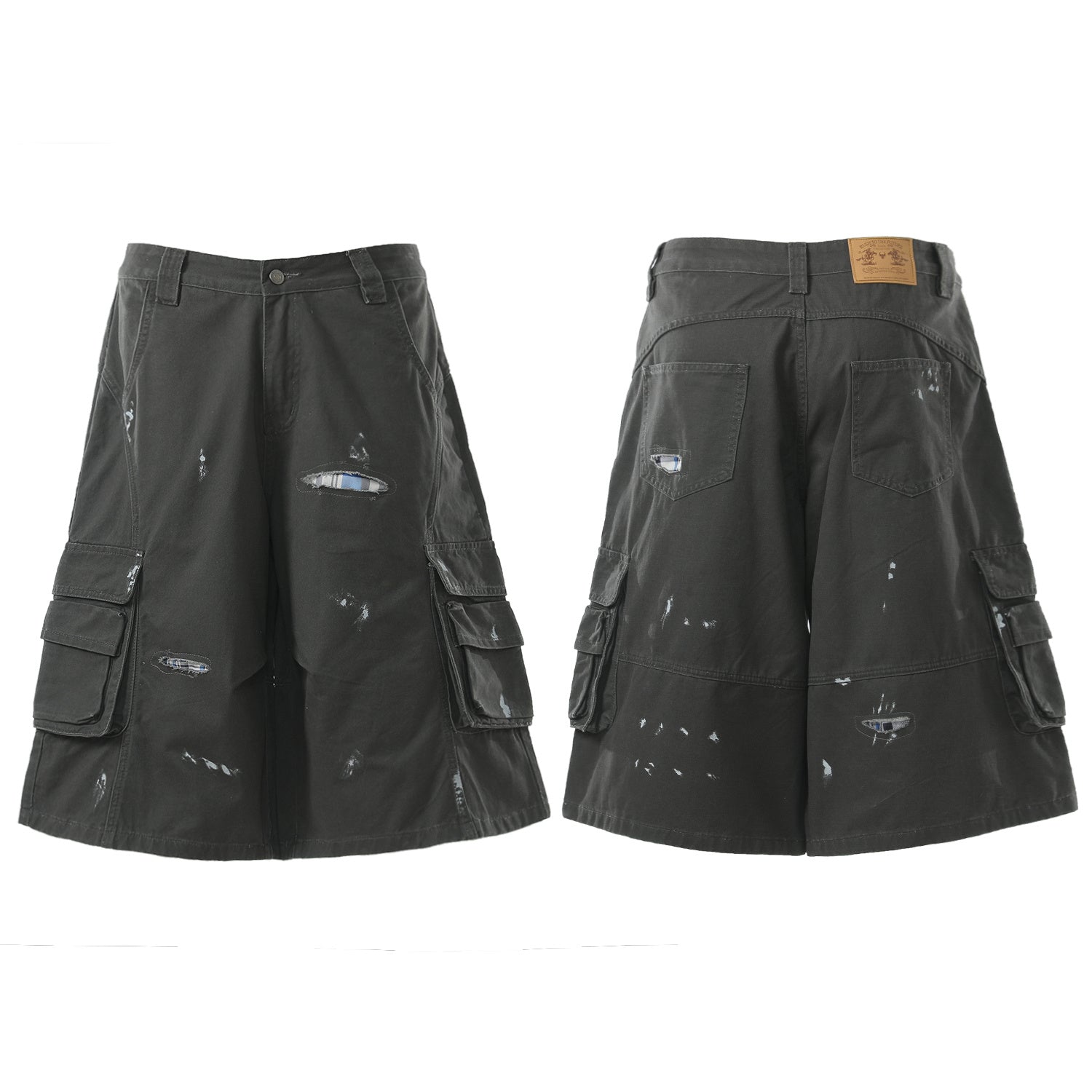 Omirad “Distressed Utility Cargo Shorts”