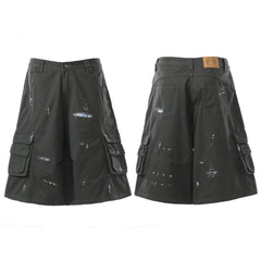 Omirad “Distressed Utility Cargo Shorts”