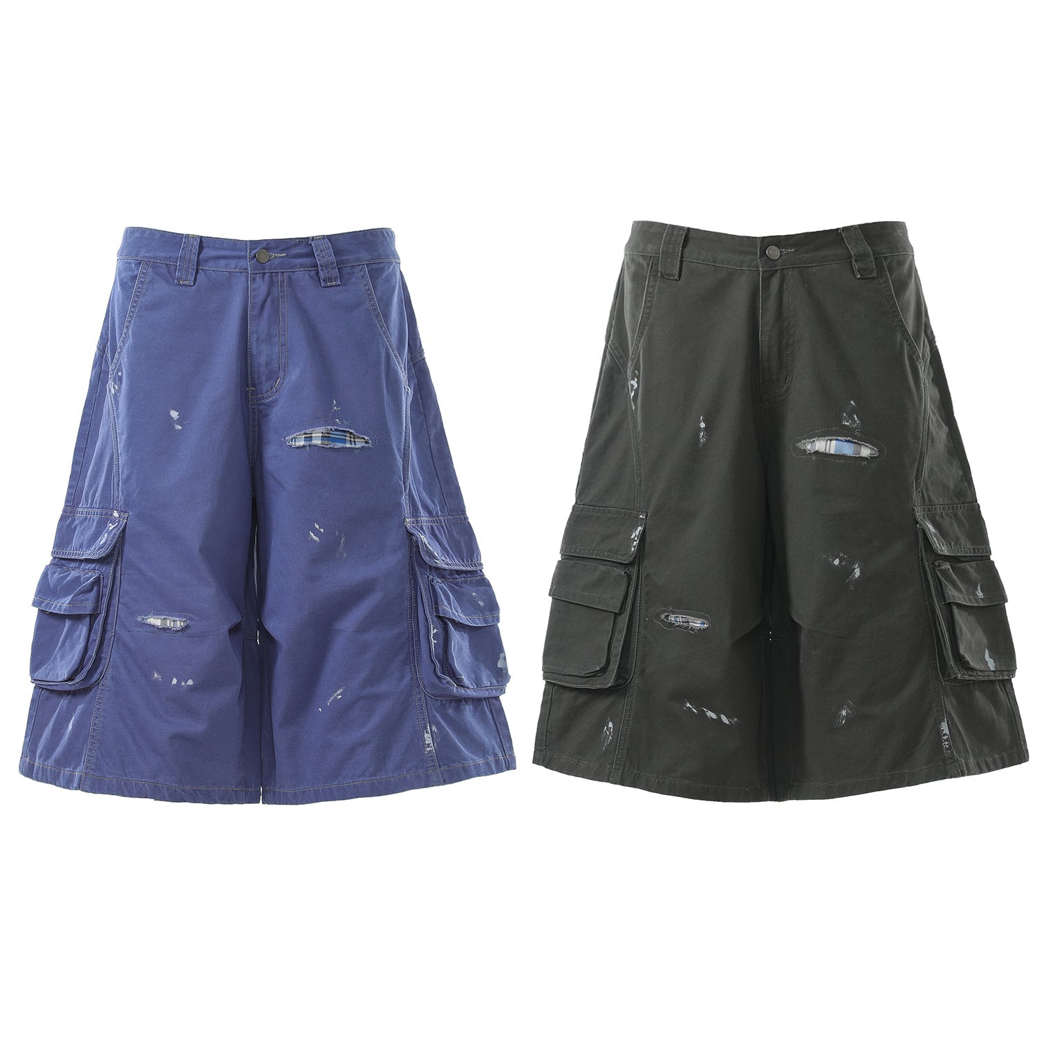Omirad “Distressed Utility Cargo Shorts”