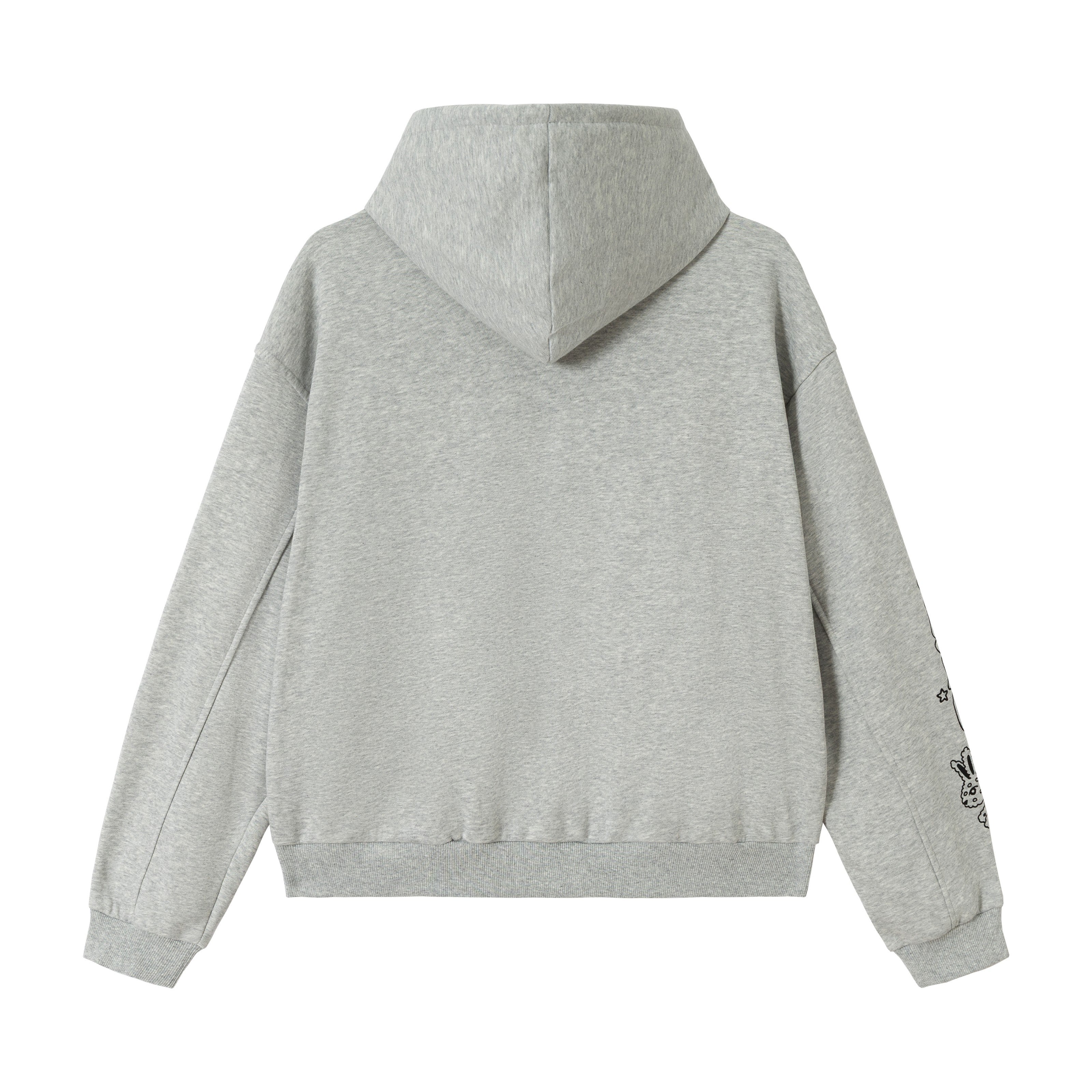 Omirad Doodle Graphic Zip Hoodie