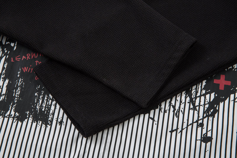 Omirad Ink-Splash Layered Stripe Shirt