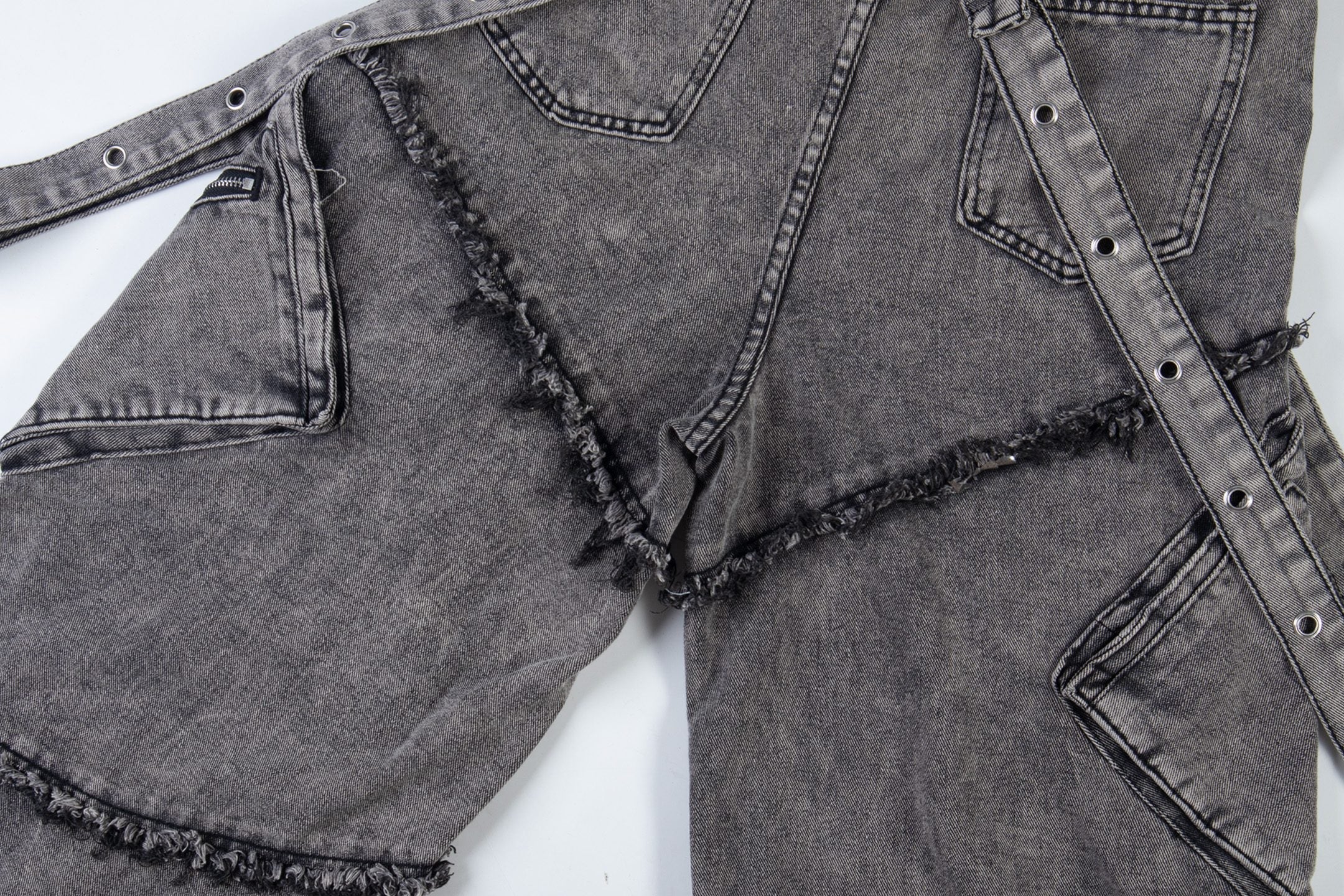 Omirad Deconstructed Strap Cargo Jeans