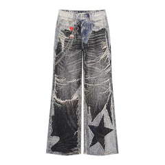 Omirad Distressed Patchwork Jeans