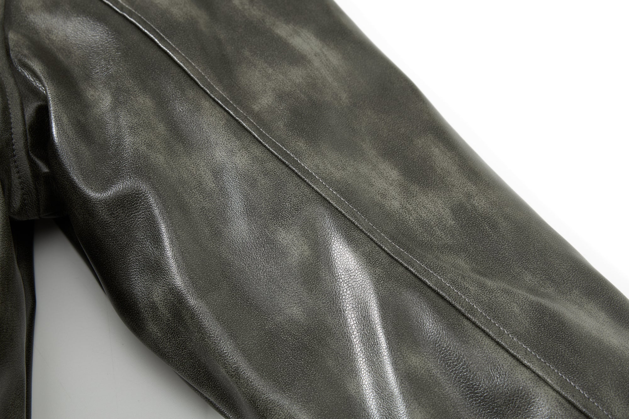 Omirad Faux Leather Bomber Jacket