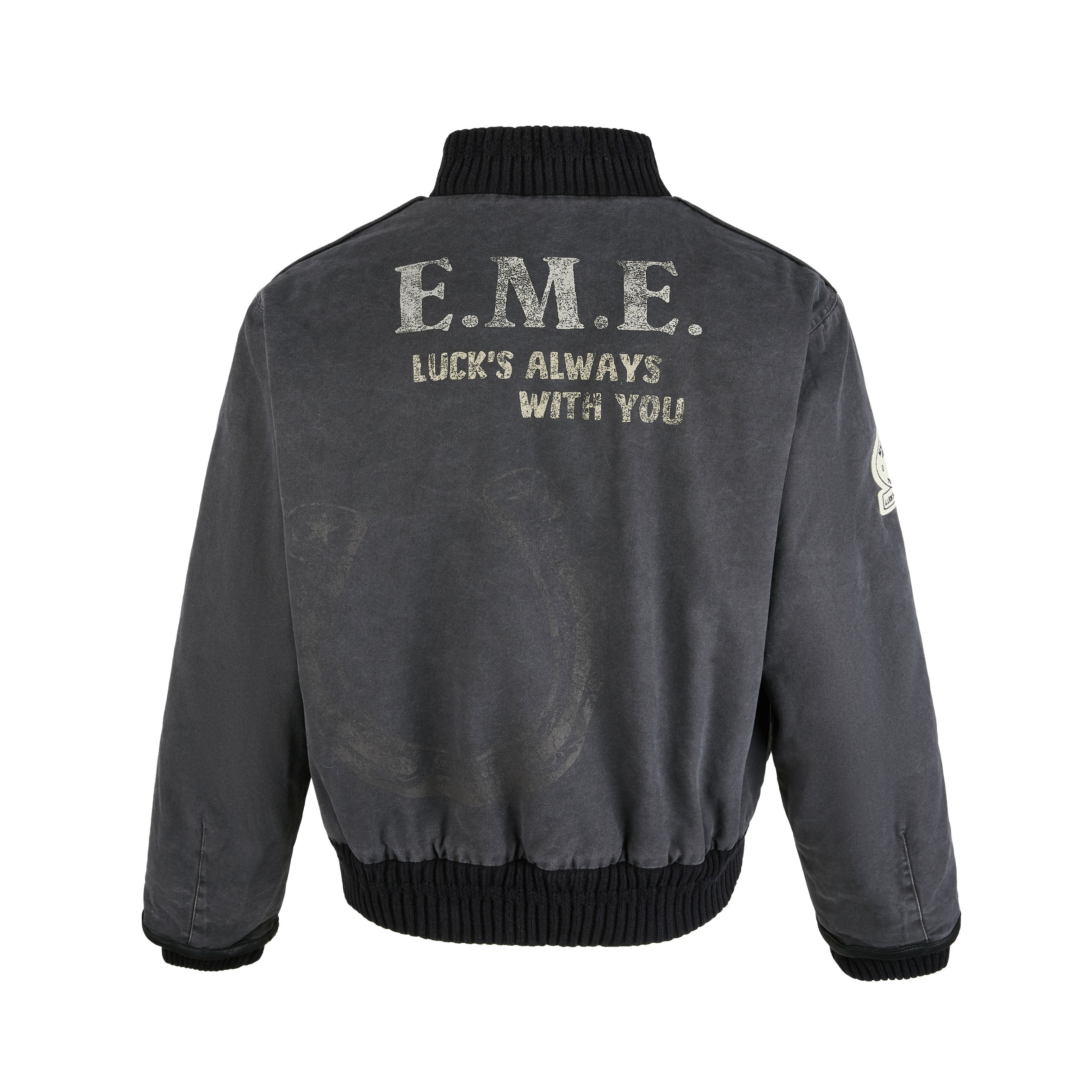 Omirad Vintage Washed Varsity Jacket