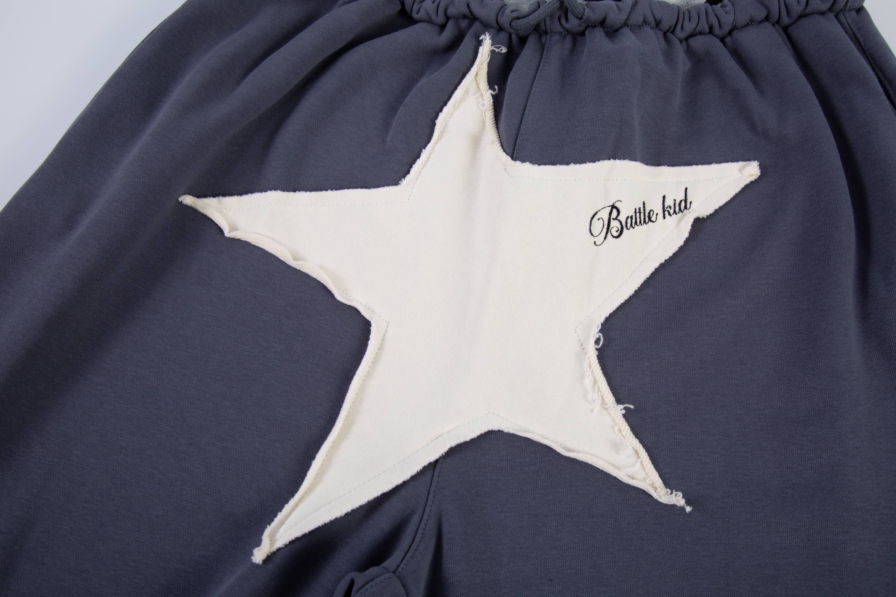 Omirad Star Patch Wide-Leg Sweatpants