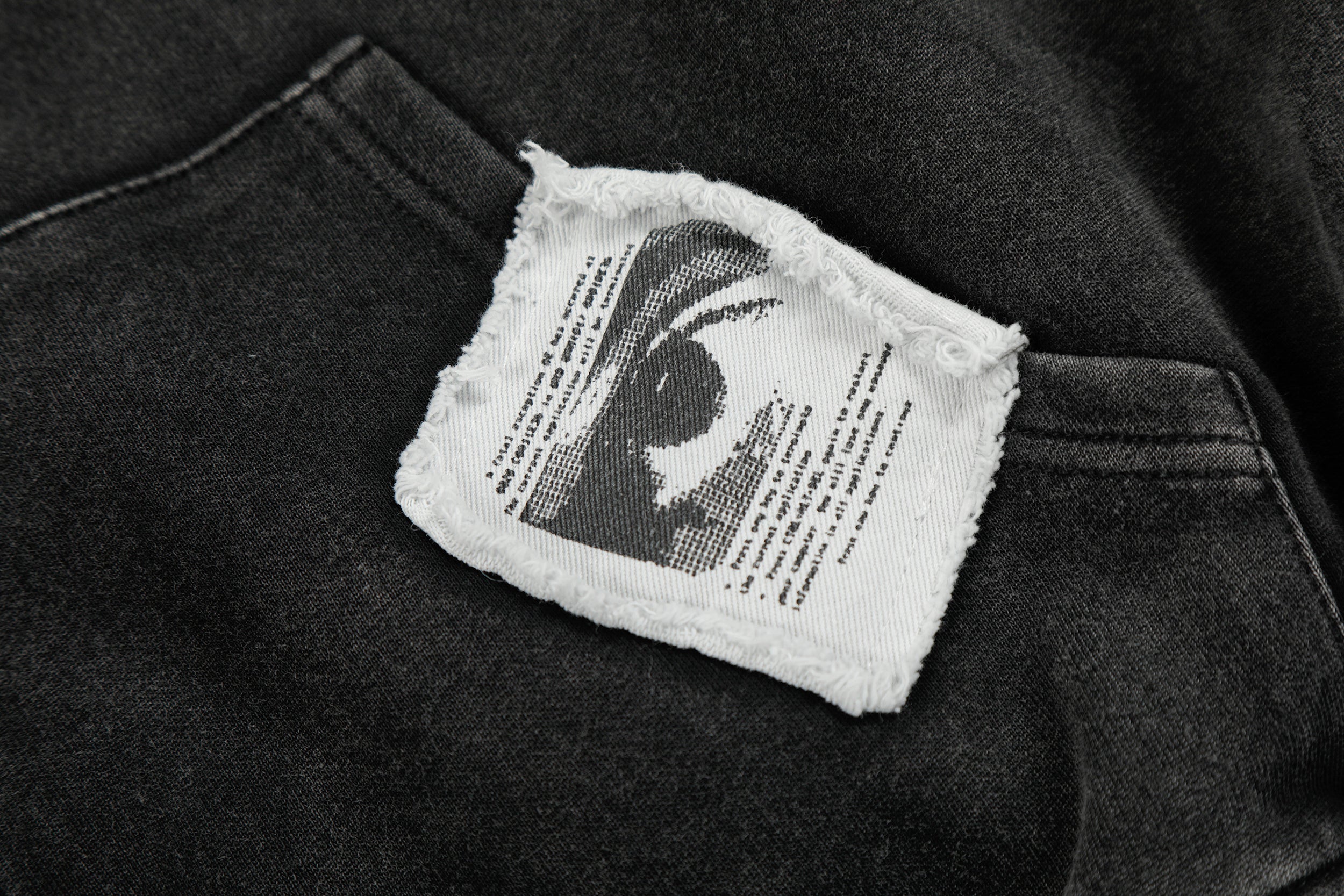 Omirad Distressed Graphic Zip Hoodie