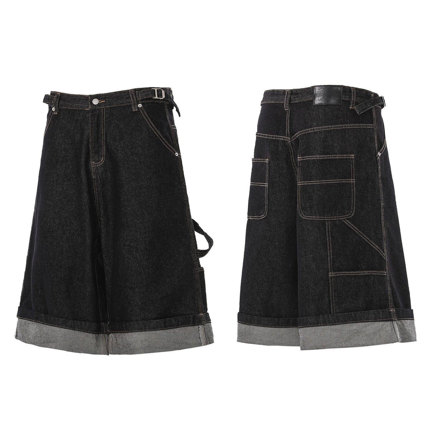 Omirad “Raw Edge Denim Cargo Shorts”