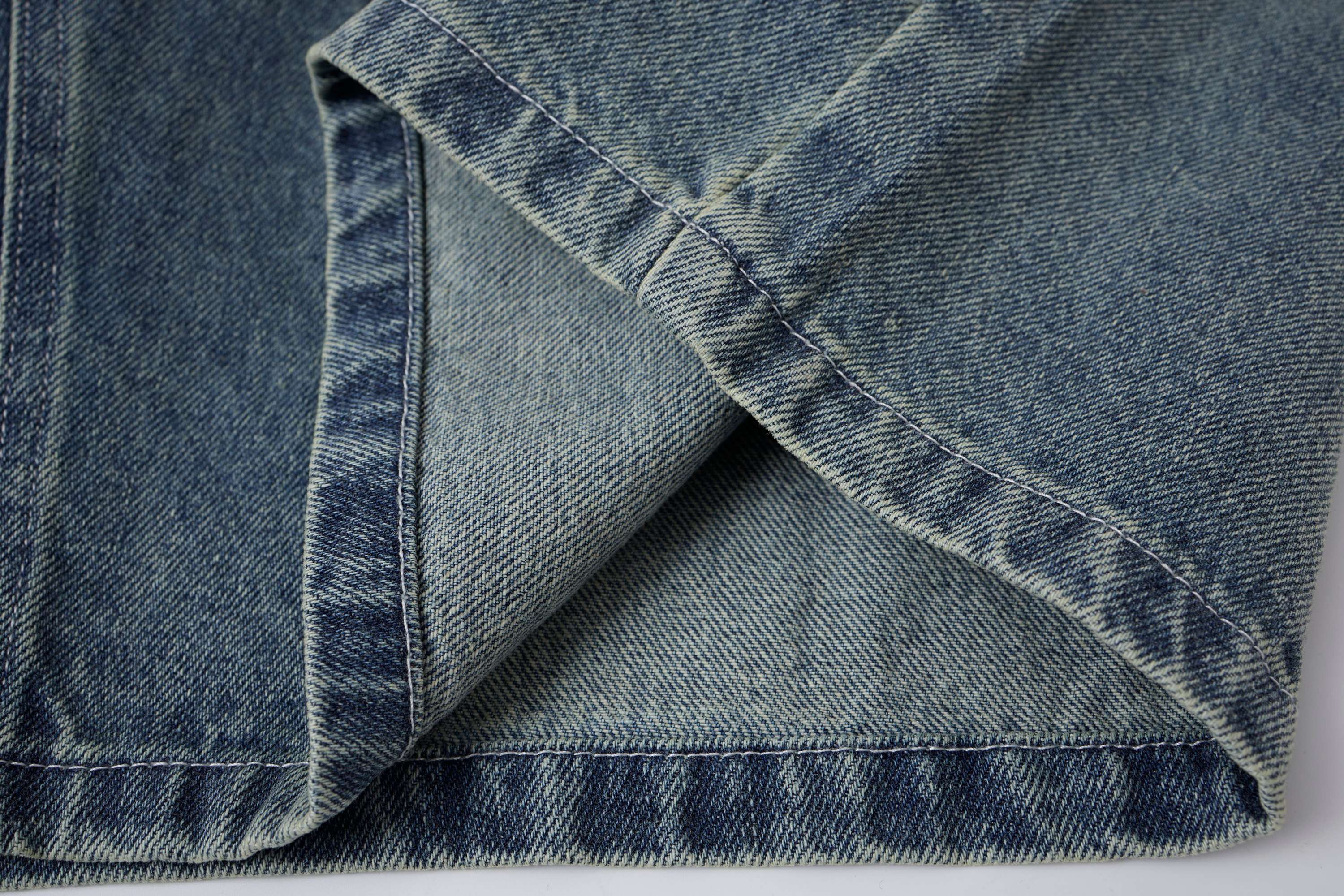 Omirad Web Panel Strap Denim Shorts
