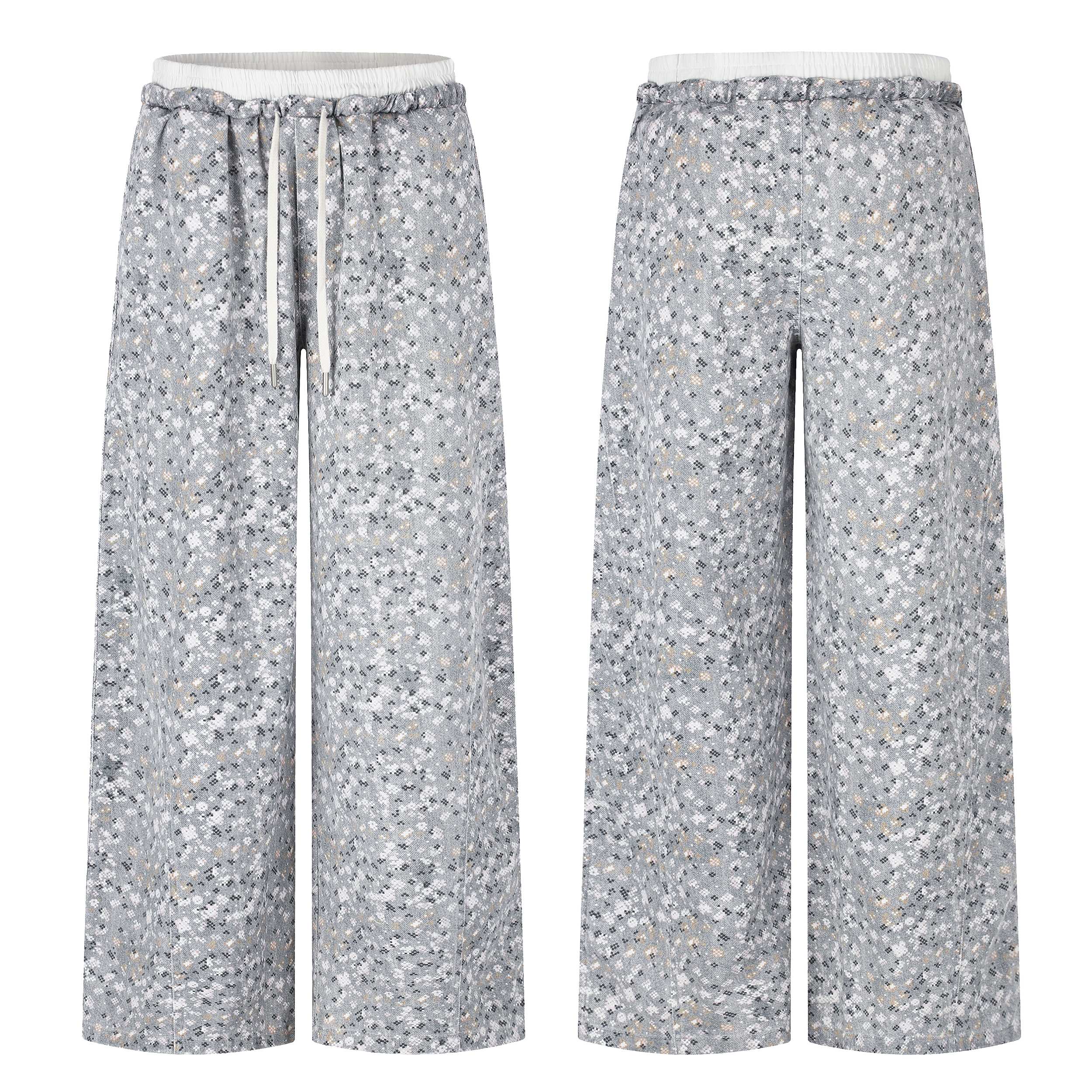 Omirad Pixel Camo Wide Leg Sweatpants