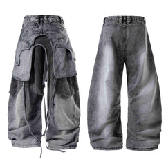 Omirad Convertible Utility Baggy Jeans