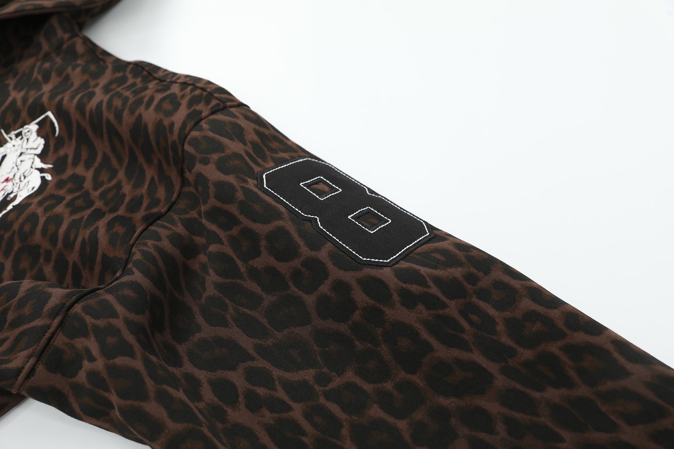 Omirad Leopard Crest Zip Hoodie
