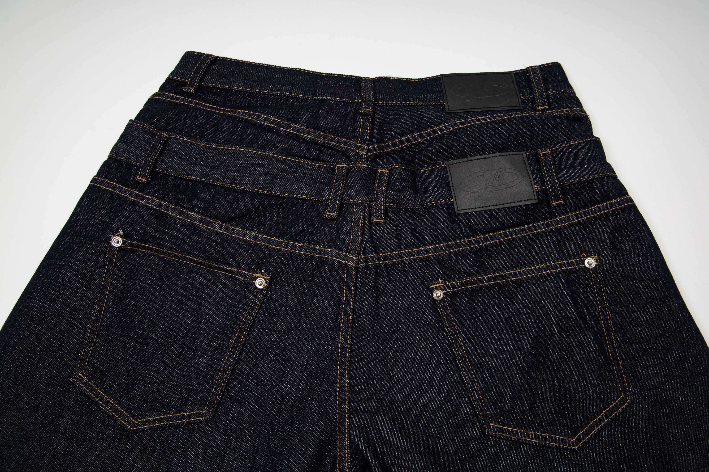 Omirad “Double Waist Panel Denim Shorts”