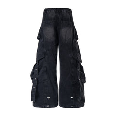 Omirad Multi-Pocket Baggy Denim Jeans