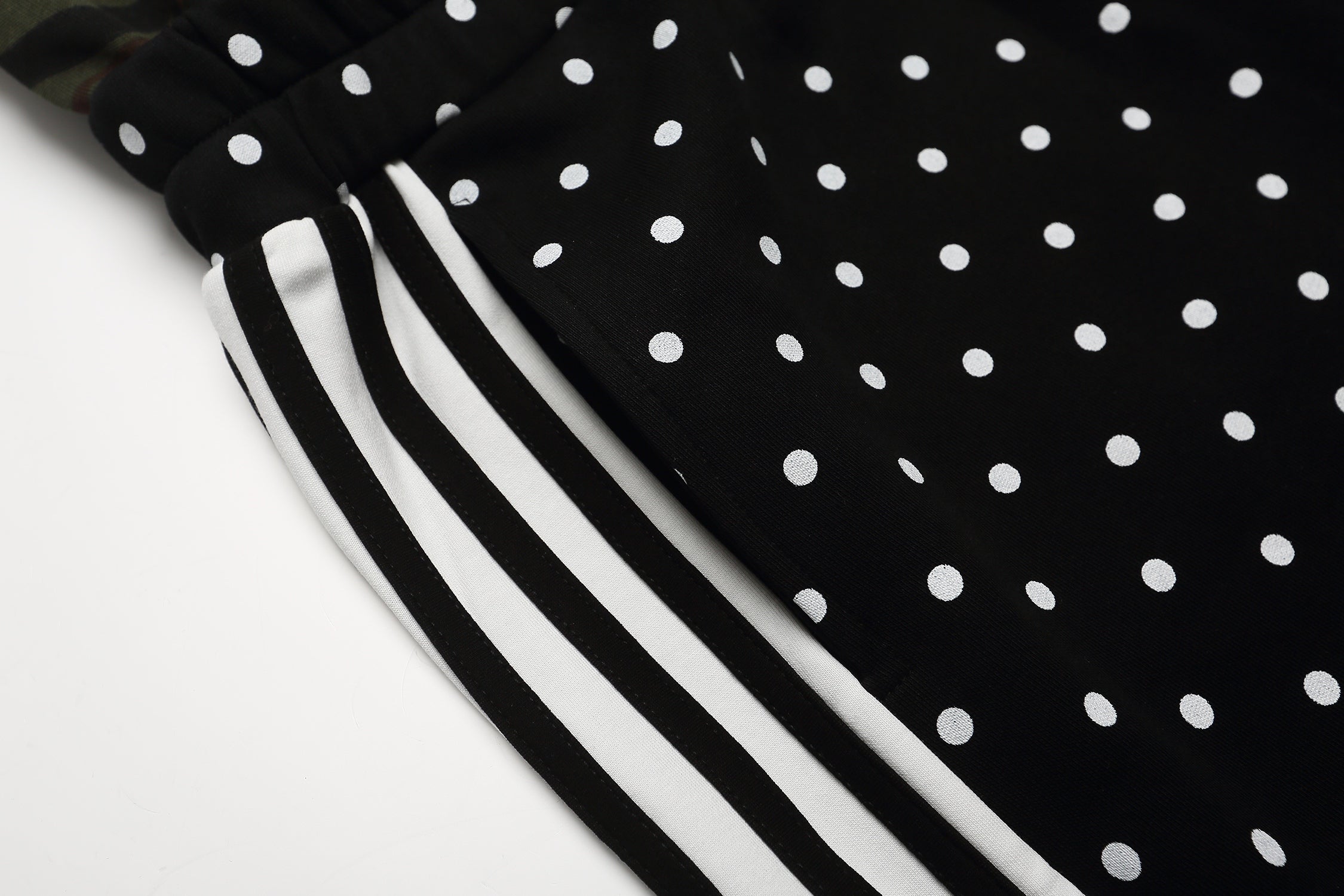 Omirad Polka Dot Camo Waist Shorts