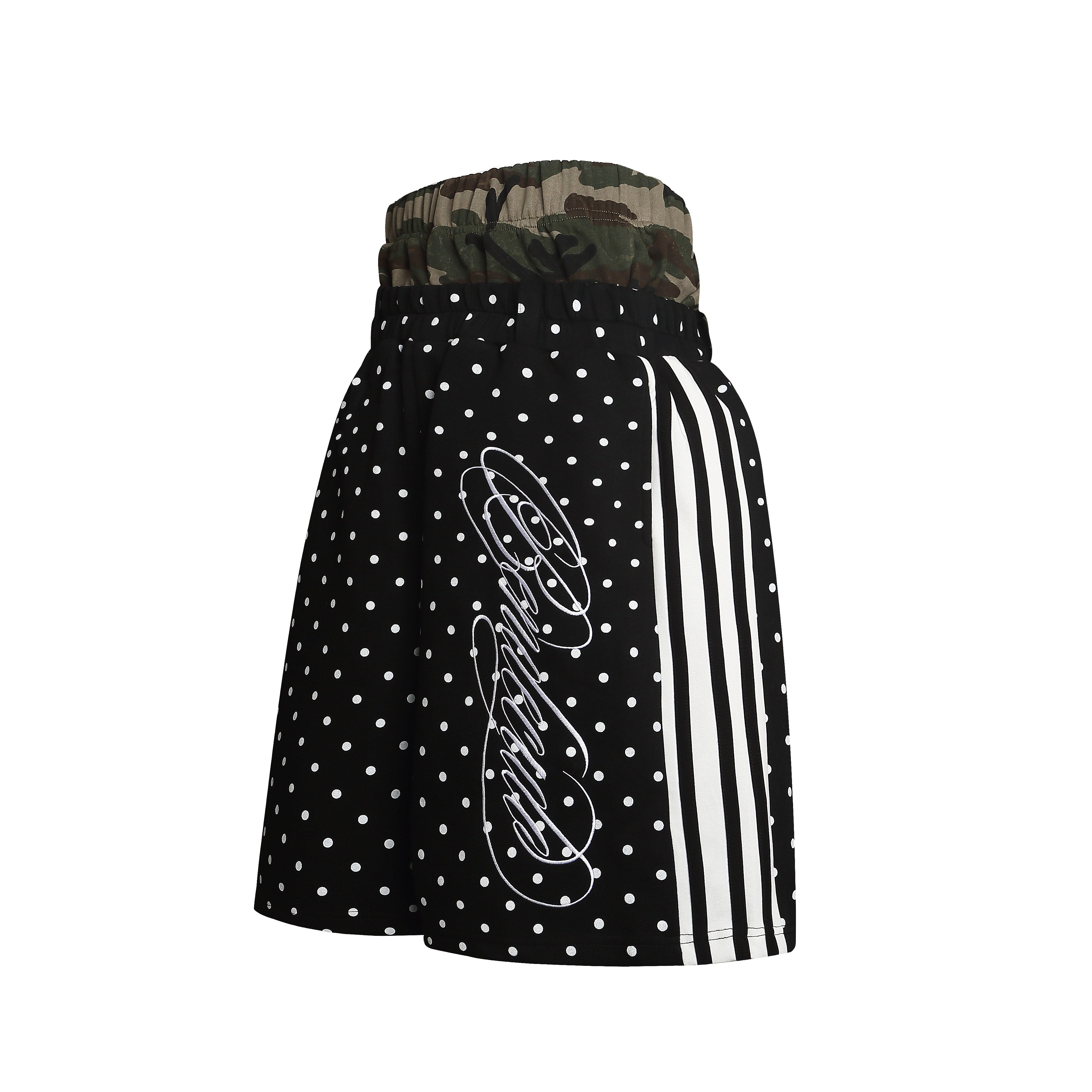 Omirad Polka Dot Camo Waist Shorts
