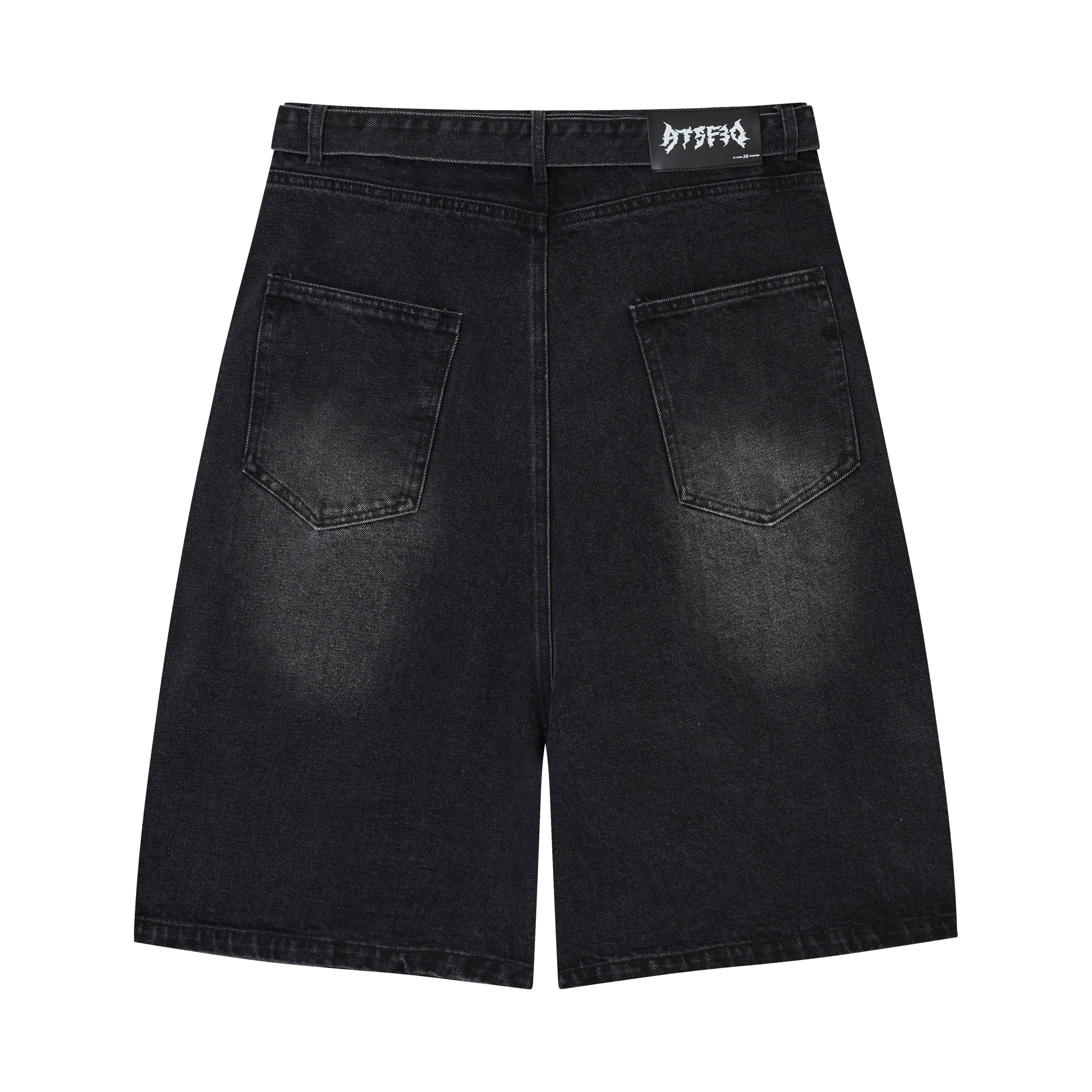 Omirad Web Panel Strap Denim Shorts