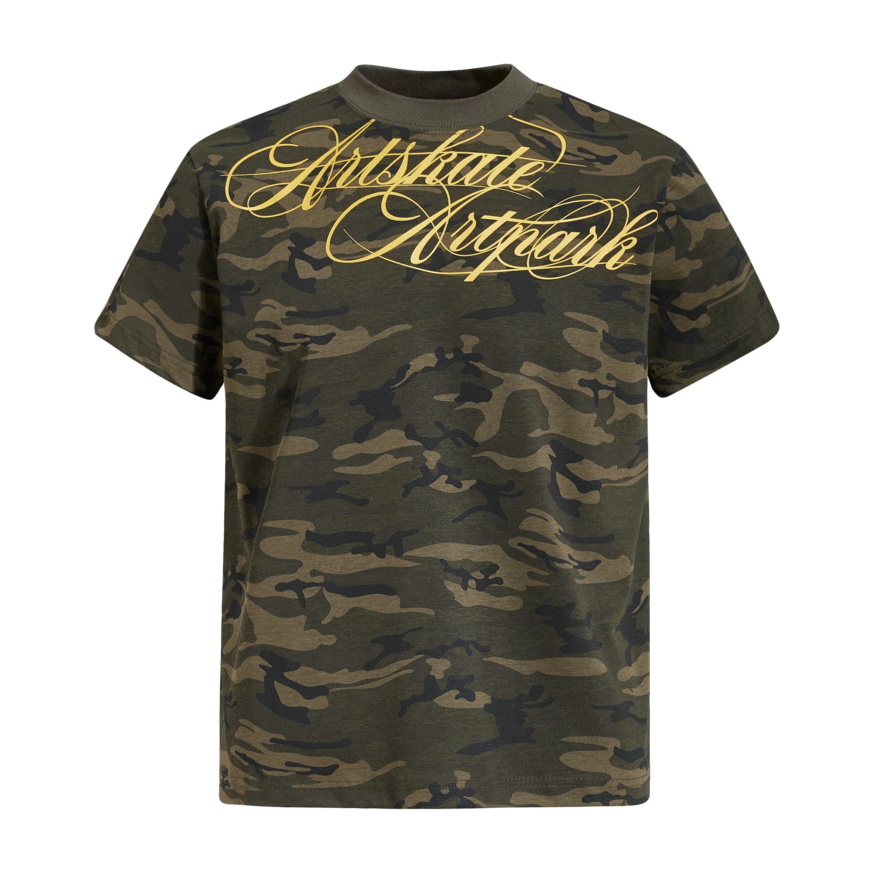 Omirad Camo Script Graphic T-Shirt