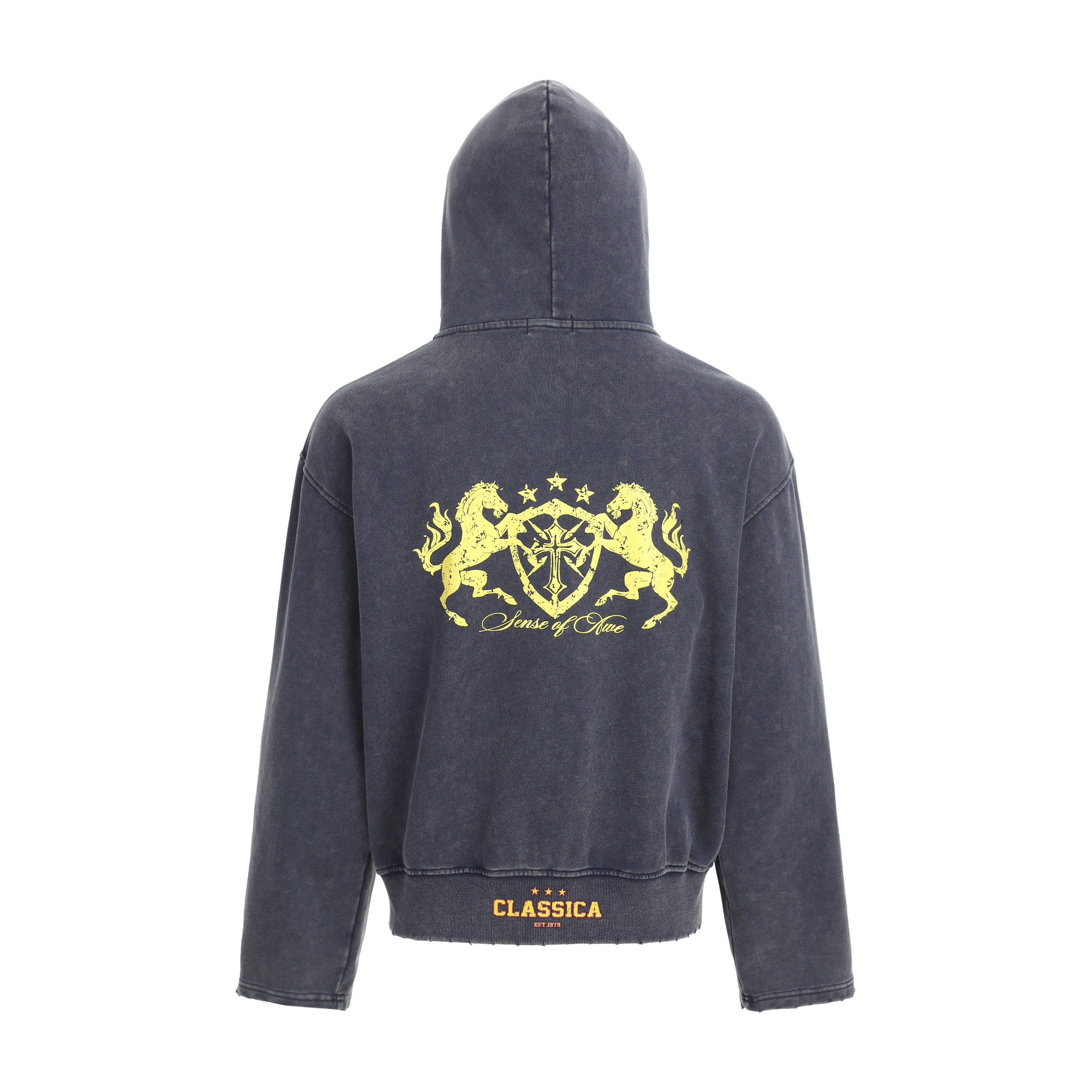 Omirad Vintage Crest Zip Hoodie