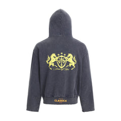Omirad Vintage Crest Zip Hoodie