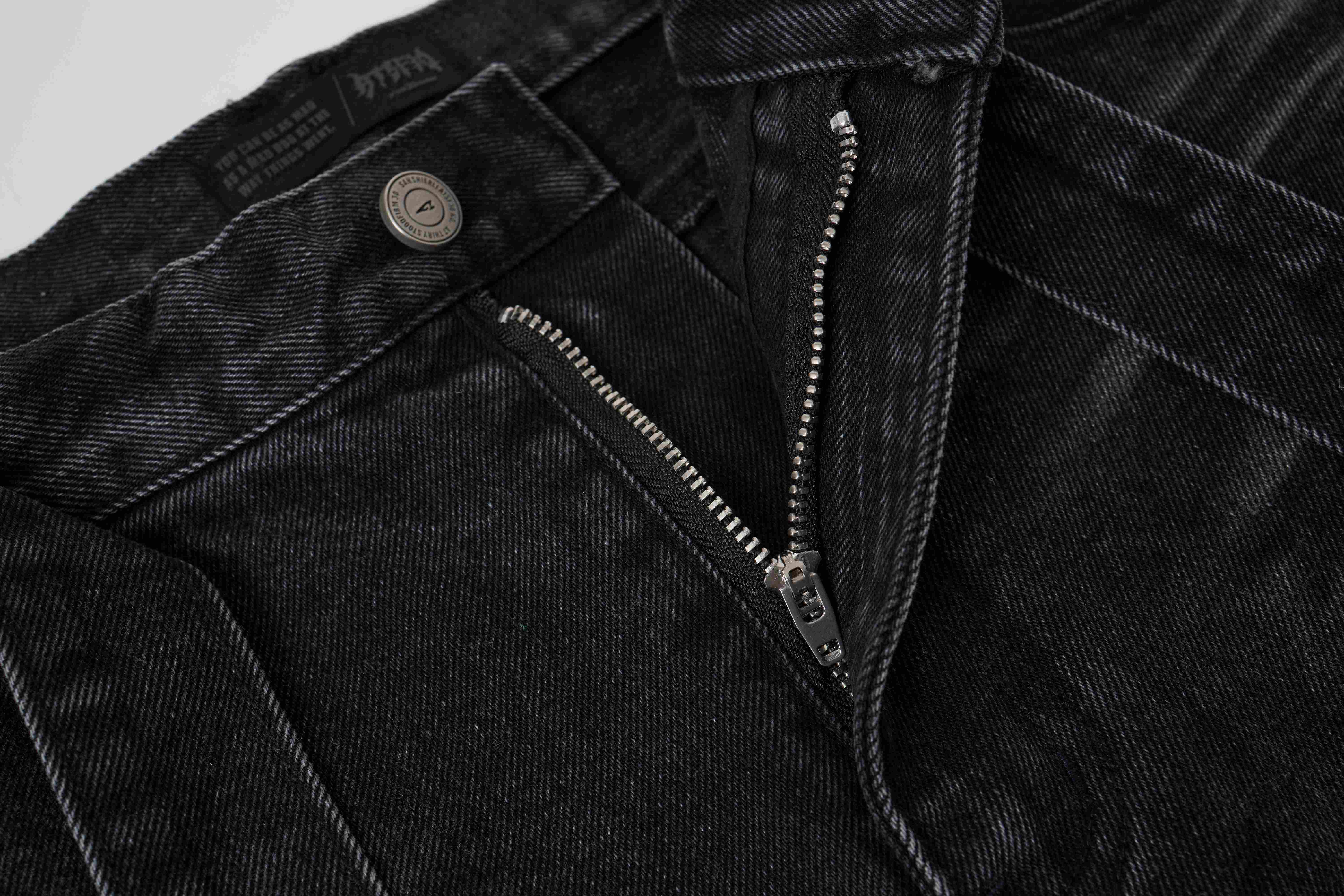 Omirad Web Panel Strap Denim Shorts